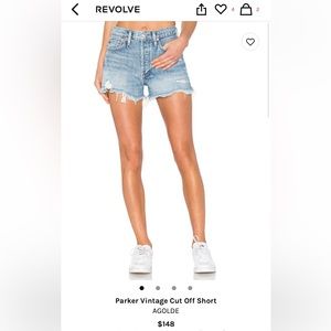 Agolde Parker Vintage Cutoff Shorts (28)